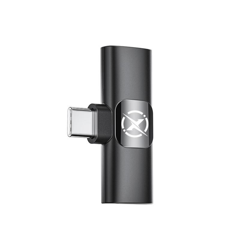 Lavaliera XO Design MC13, USB-C / Lightning, Crna