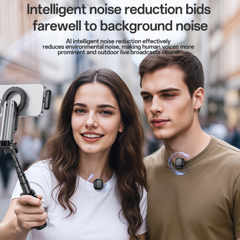 Lavaliera Yesido KR21, USB-C, Set 2 komada, Crna