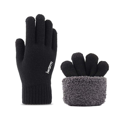 Zimske Taktile Rukavice Iwarm ST0018, Veličina 23cm, Crne