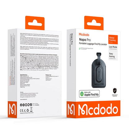 Mcdodo SmartTag Luggage Napa Pro AT-3790 za iOS Series, Crna