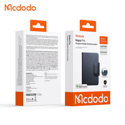 Mcdodo SmartTag Passport Napa Pro AT-4180 za iOS Series, Crna