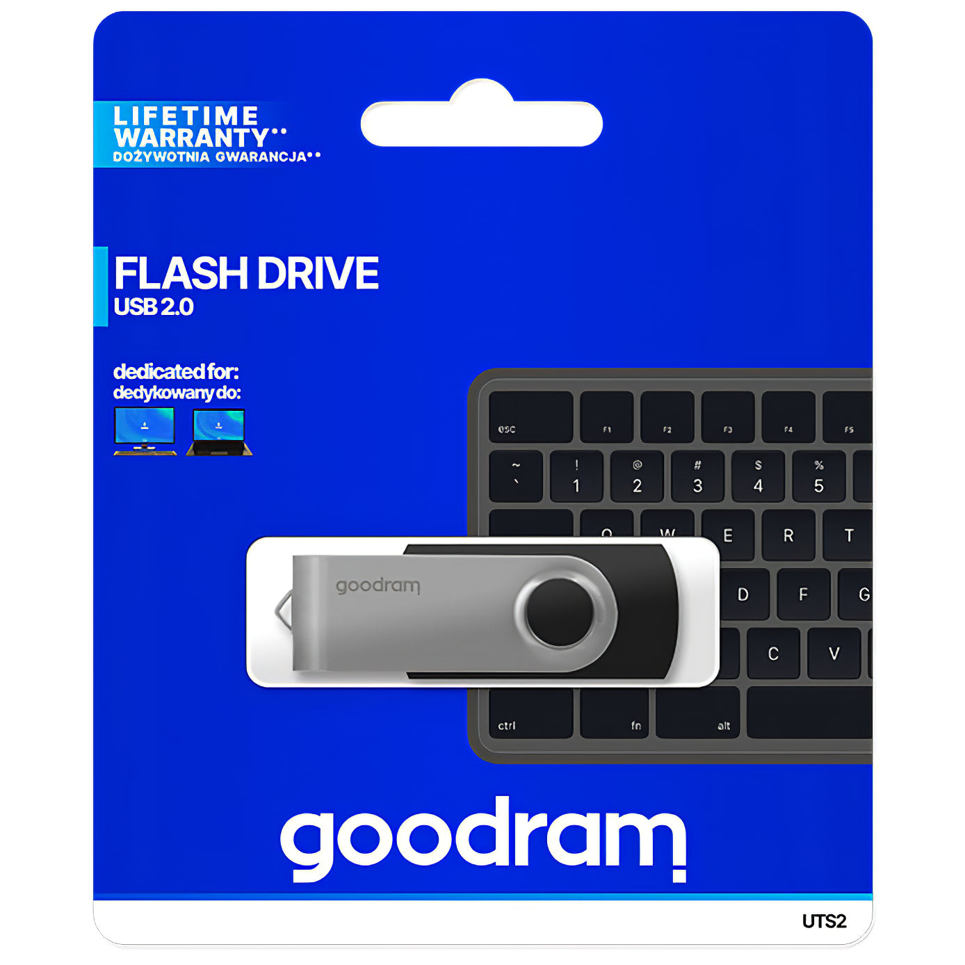 Vanjska memorija USB-A GoodRam UTS2, 64Gb UTS2-0640K0R11