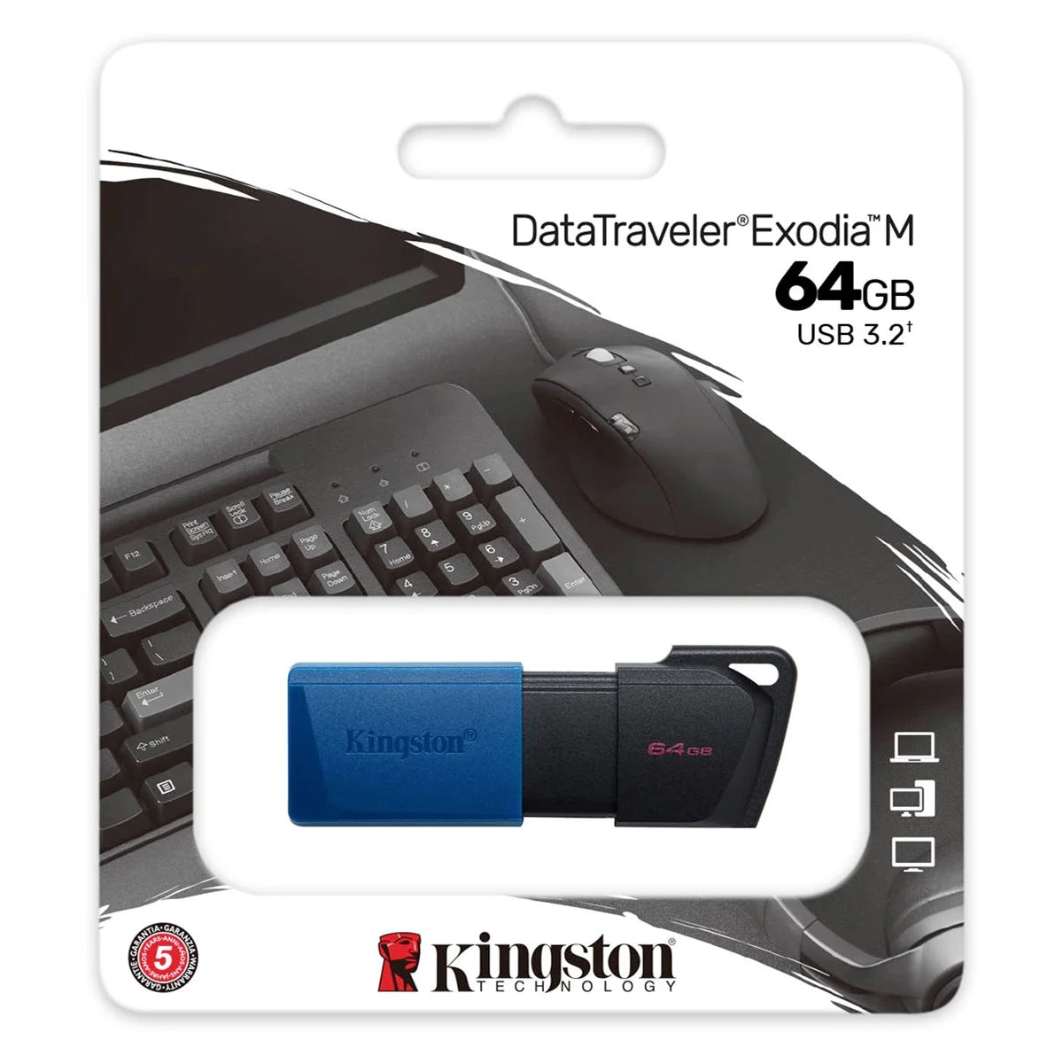 Vanjska memorija USB-A 3.2 Kingston DT Exodia M, 64Gb DTXM/64GB