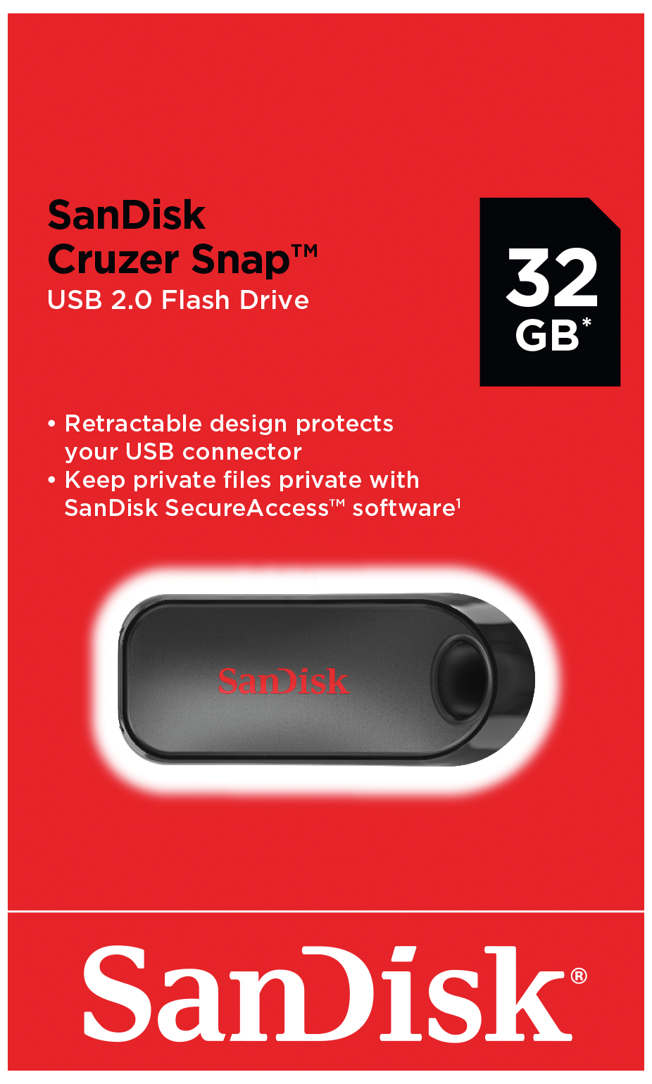 Vanjska memorija USB-A SanDisk Cruzer Snap, 32Gb SDCZ62-032G-G35