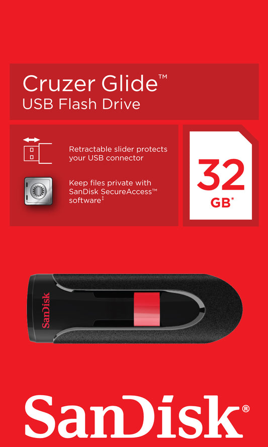 Vanjska memorija USB-A SanDisk Cruzer Glide, 32Gb SDCZ60-032G-B35