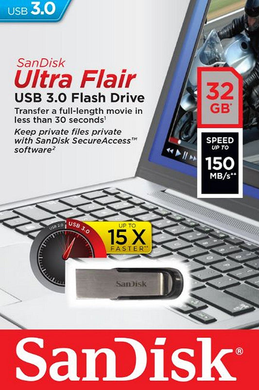 Vanjska memorija USB-A 3.0 SanDisk Ultra Flair, 32Gb SDCZ73-032G-G46