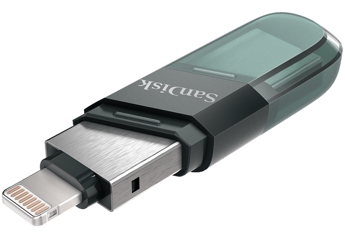 Vanjska memorija USB-A 3.1 / Lightning SanDisk iXpand Flip, 256Gb SDIX90N-256G-GN6NE