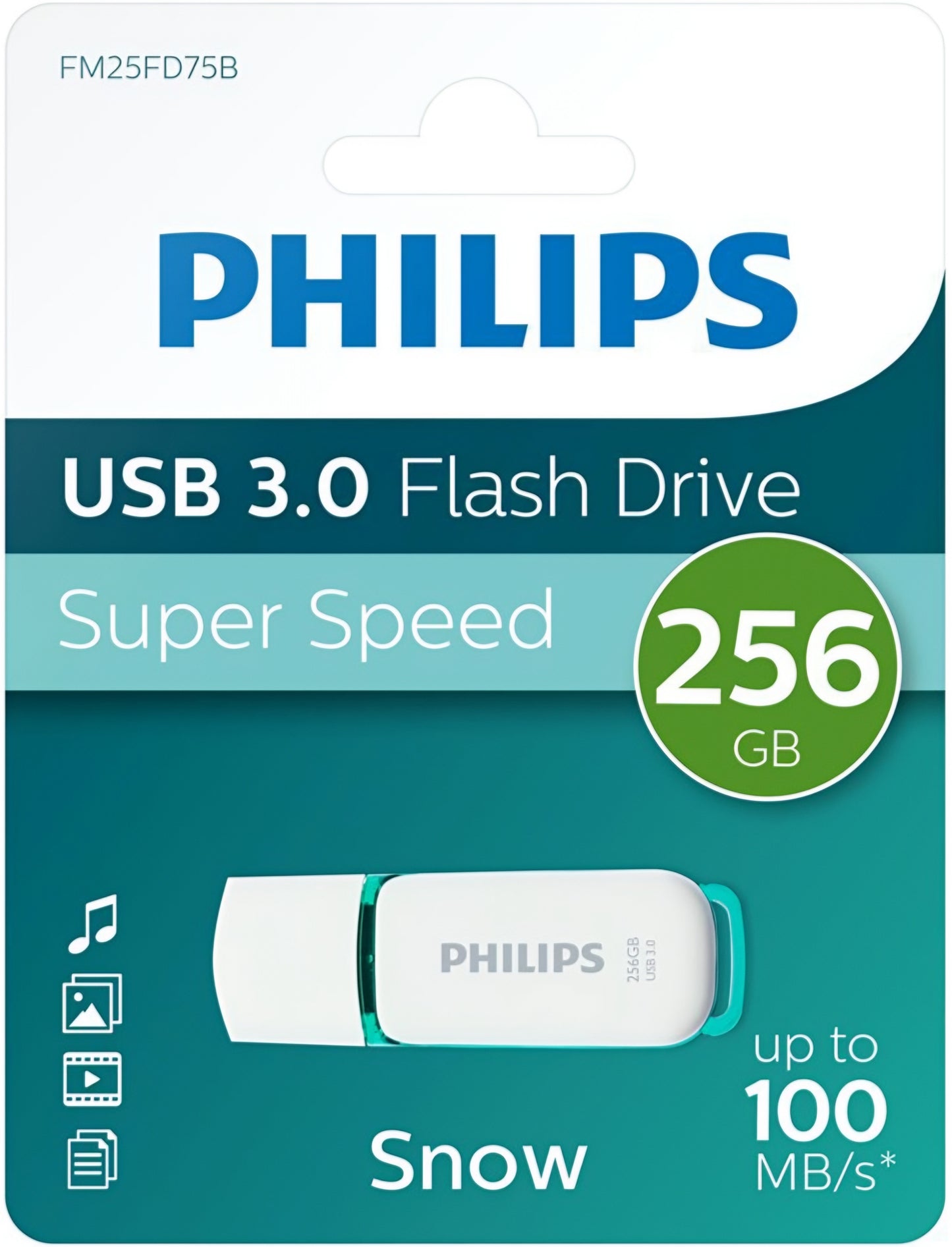 Vanjska memorija USB-A 3.0 Philips Snow Edition, 256Gb PHMMD256GBS200U3