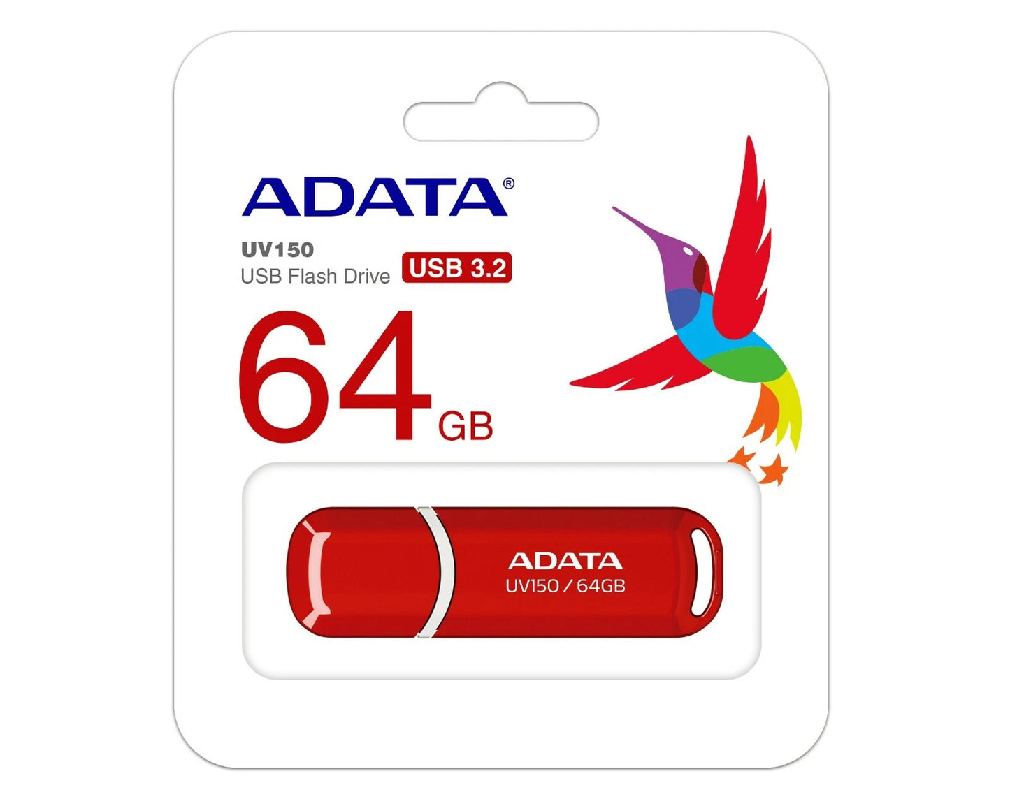 Vanjska memorija USB-A 3.2 Adata UV150, 64Gb AUV150-64G-RRD