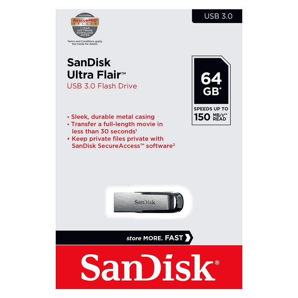Vanjska memorija USB-A 3.0 SanDisk Ultra Flair, 64Gb SDCZ73-064G-G46