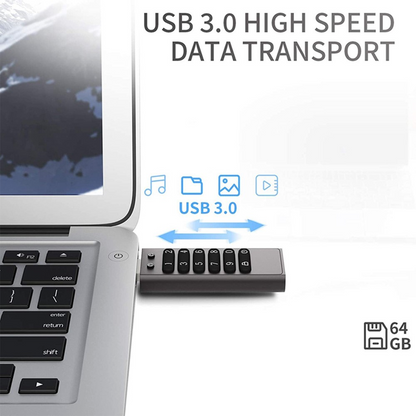 Vanjska memorija USB-A 3.0 OEM XC002 KeySecure, 64Gb