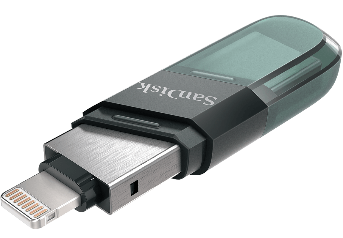 Vanjska memorija USB-A 3.1 / Lightning SanDisk iXpand Flip, 64Gb SDIX90N-064G-GN6NN