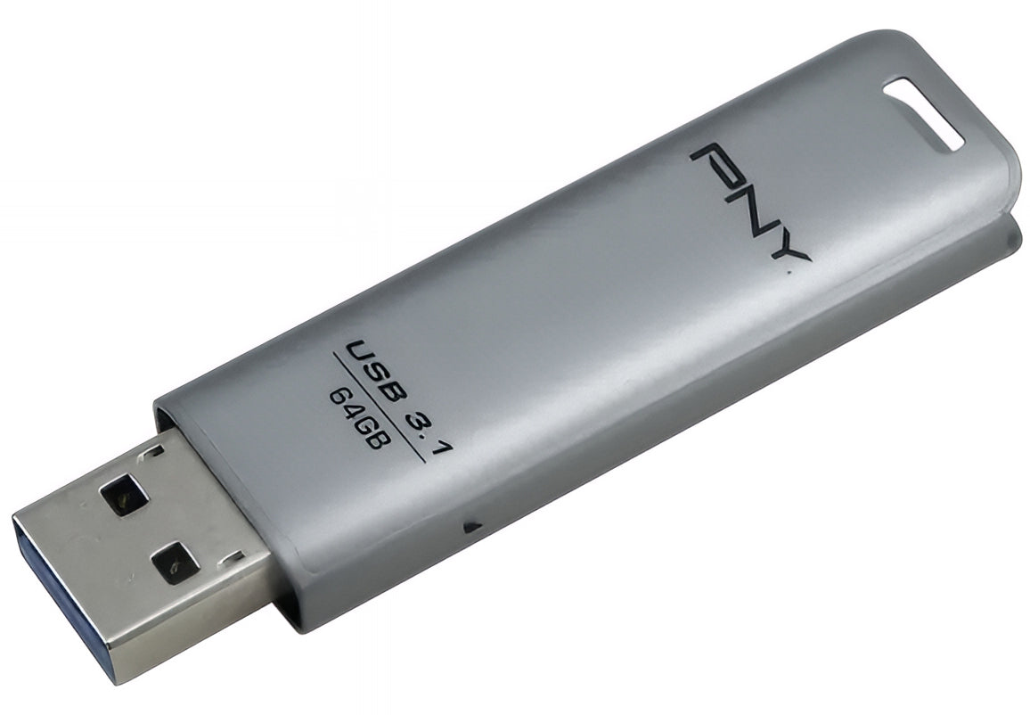 Vanjska memorija USB-A 3.1 PNY Elite Steel, 64Gb FFD64GESTEEL31G-EF