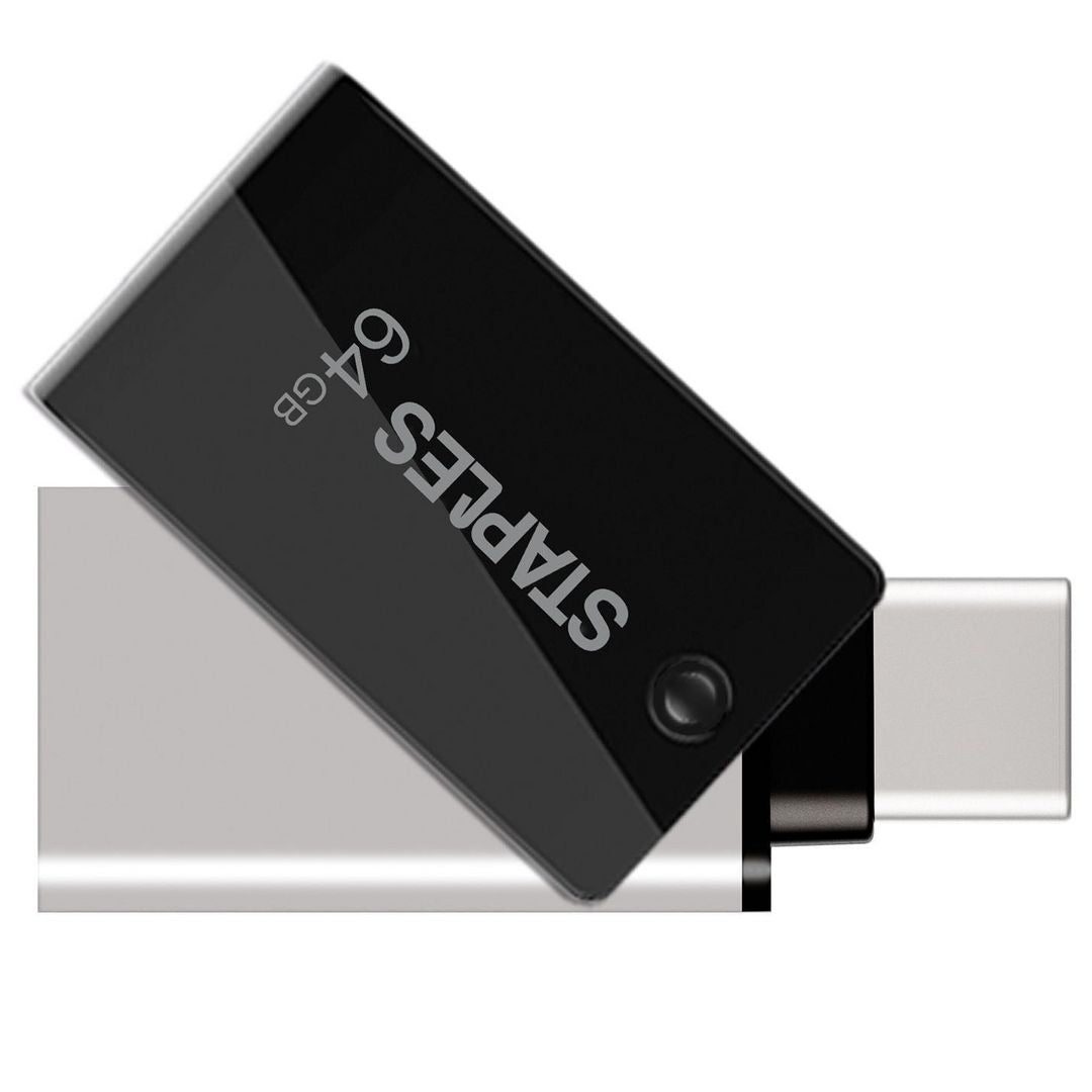 Vanjska memorija USB-A 3.1 / USB-C Staples K23, 64Gb EKMMD64GK233CST