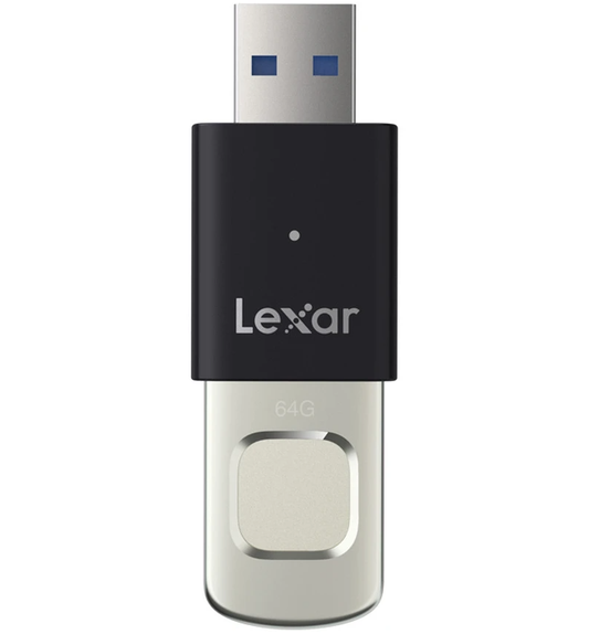 Vanjska memorija USB-A 3.2 Lexar JumpDrive Fingerprint F35 Pro, 64Gb