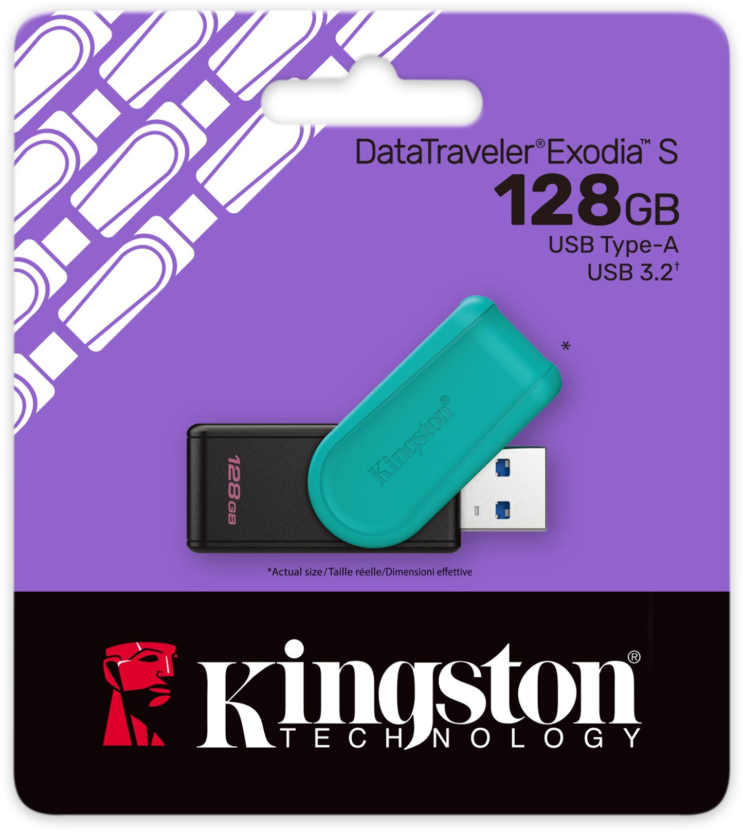 Vanjska memorija USB-A 3.2 Kingston DT Exodia S, 128Gb DTXS/128GB