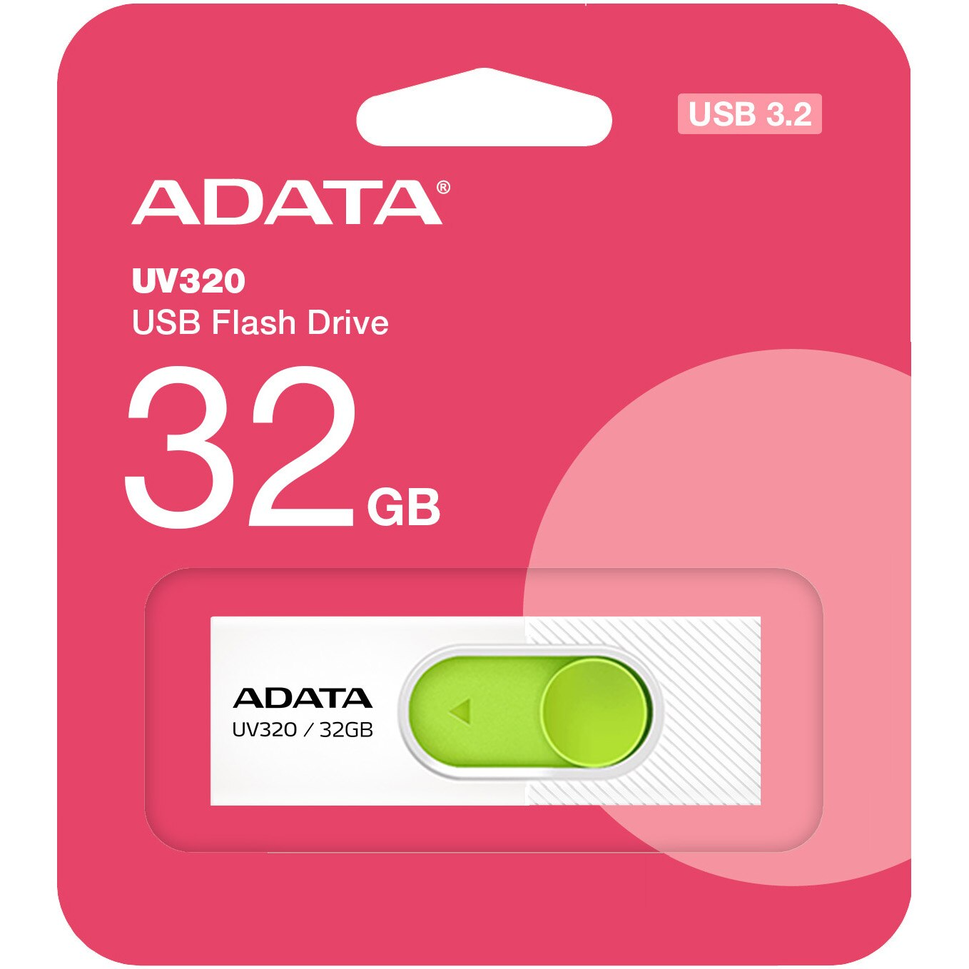 Vanjska memorija USB-A 3.2 Adata UV320, 32Gb AUV320-32G-RWHGN