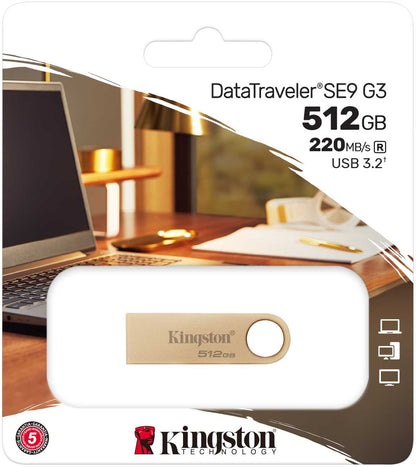 Vanjska memorija USB-A 3.2 Kingston DT SE9 G3, 512Gb DTSE9G3/512GB