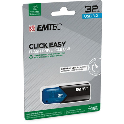 Vanjska memorija USB-A 3.2 Emtec B110 Click Easy, 32Gb ECMMD32GB113