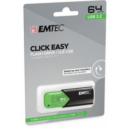 Vanjska memorija USB-A 3.2 Emtec B110 Click Easy, 64Gb ECMMD64GB113