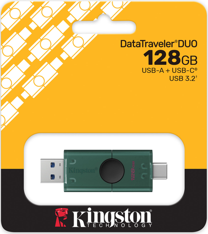 Vanjska memorija USB-A 3.2 / USB-C Kingston Duo, 128Gb DTDEG2/128GB