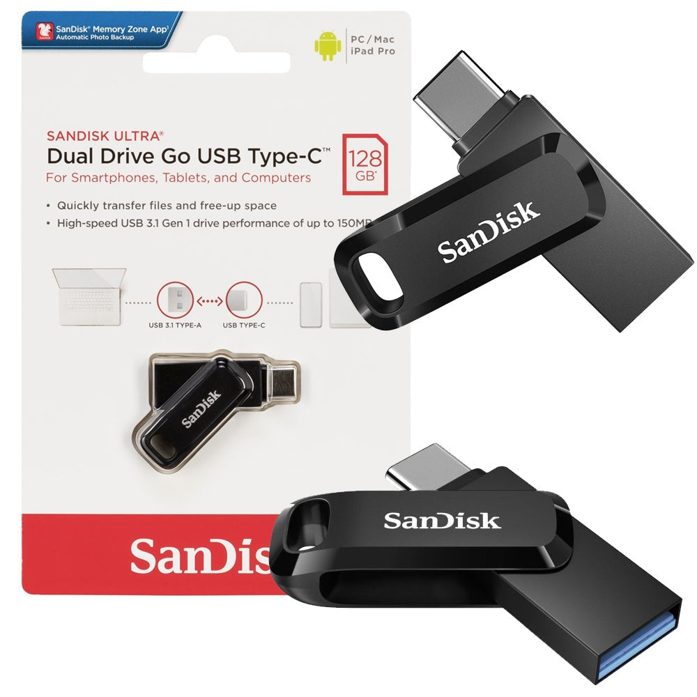 Vanjska memorija USB-A 3.2 / USB-C SanDisk Ultra Dual Go, 128Gb SDDDC3-128G-G46