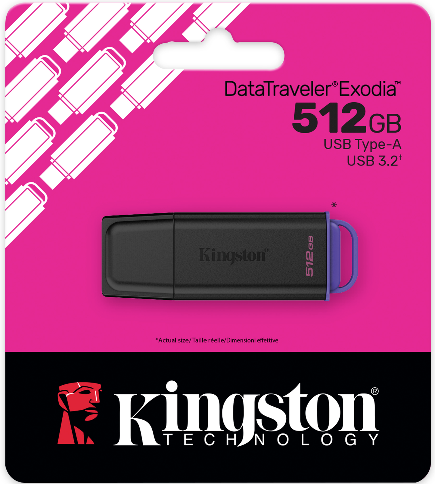 Vanjska memorija USB-A 3.2 Kingston DT Exodia, 512Gb DTXG2/512GB