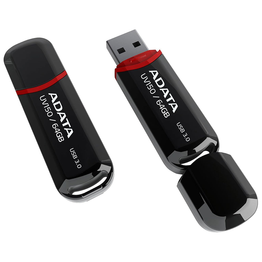 Vanjska USB-A 3.2 memorija Adata UV150, 64 GB AUV150-64G-RBK