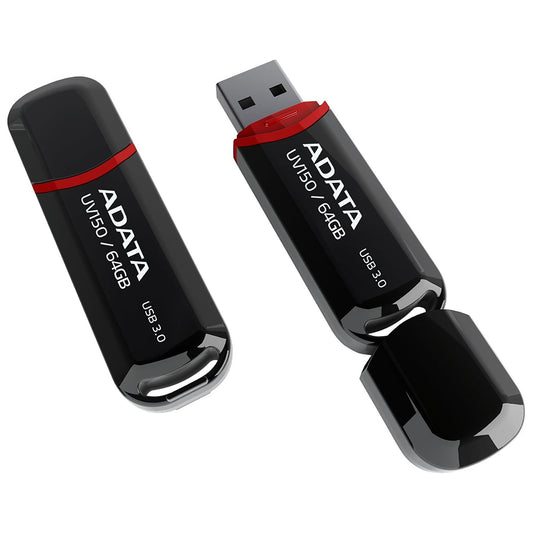 Vanjska USB-A 3.2 memorija Adata UV150, 64 GB AUV150-64G-RBK