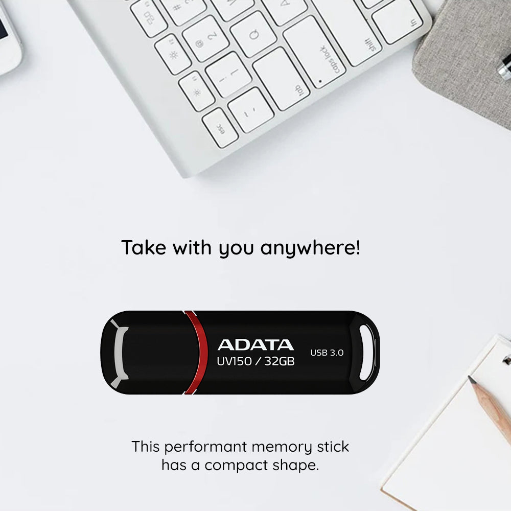 Vanjska USB-A 3.2 memorija Adata UV150, 64 GB AUV150-64G-RBK