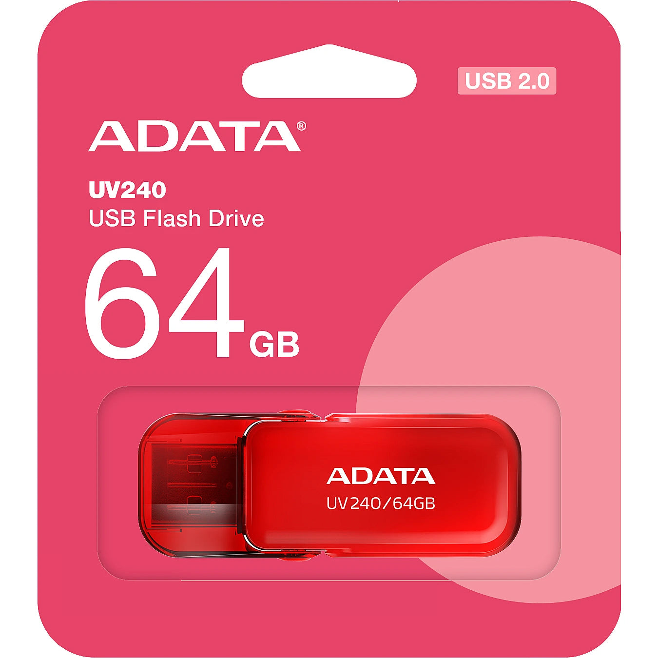 Vanjska memorija USB-A Adata UV240, 64Gb AUV240-64G-RRD