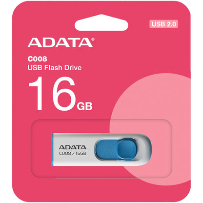 Vanjska memorija USB-A Adata C008, 16Gb AC008-16G-RWE