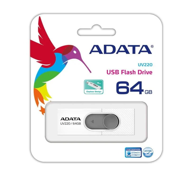 Vanjska memorija USB-A Adata UV220, 64Gb AUV220-64G-RWHGY