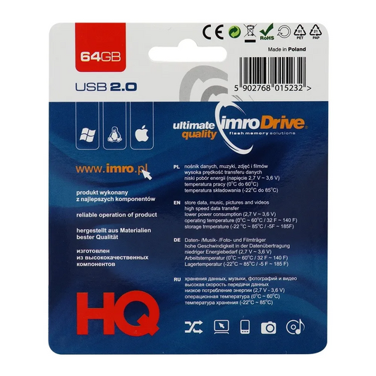 Vanjska memorija USB-A Imro, 64Gb