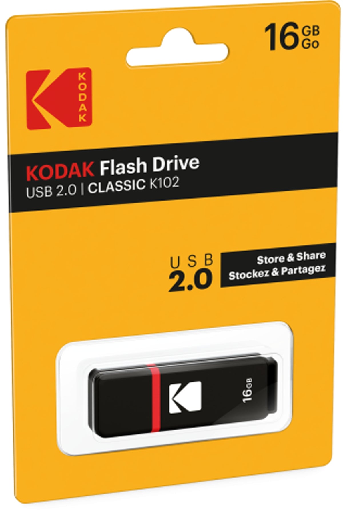 Vanjska memorija USB-A Kodak K102, 16Gb EKMMD16GK10
