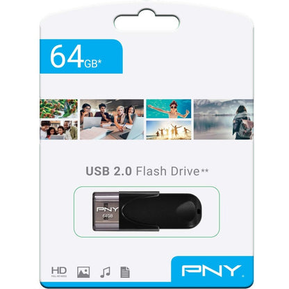 Vanjska memorija USB-A PNY Attache 4, 64Gb FD64GATT4-EF