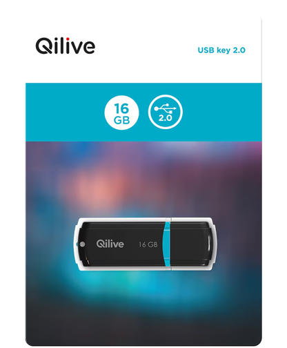 Vanjska memorija USB-A Qilive C160, 16Gb EKMMD16GC160QL