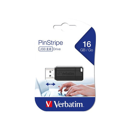 Vanjska memorija USB-A Verbatim PenDrive Pinstripe, 16Gb