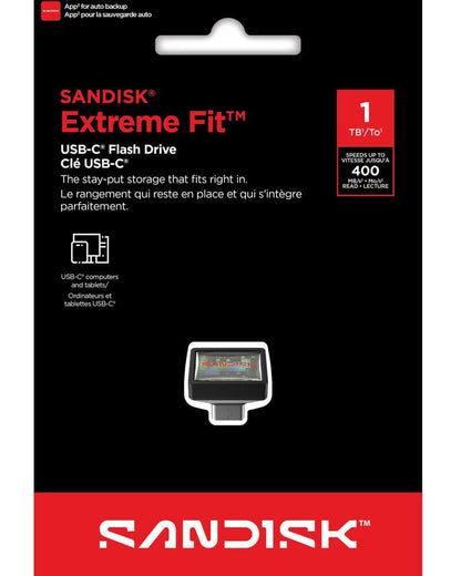 Vanjska memorija USB-C SanDisk Extreme Fit, 1TB SDCZ530-1T00-G46