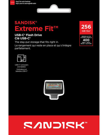 Vanjska memorija USB-C SanDisk Extreme Fit, 256Gb SDCZ530-256G-G46