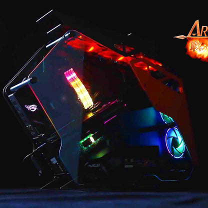 Memorija RAM Dato Ares Armor, DDR4, RGB, 8GB, 3200Mhz, CL16, Crna