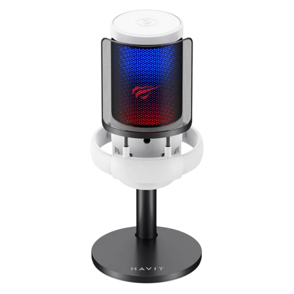 Kardioidni mikrofon HAVIT GK50, RGB, USB-C, 1.8m, Crni