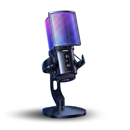 Mikrofon Cardioid UGREEN CM581 (65629), RGB, USB-C, 1.5m, Crni