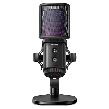 Mikrofon Cardioid UGREEN CM581 (65629), RGB, USB-C, 1.5m, Crni