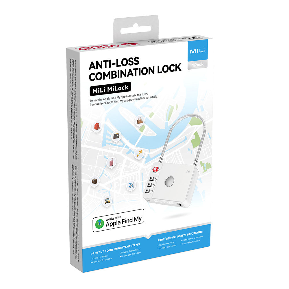 MiLi SmartTag MiLock Luggage za iOS Series, Bijela HD-P16-L