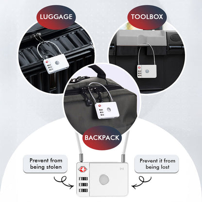 MiLi SmartTag MiLock Luggage za iOS Series, Bijela HD-P16-L