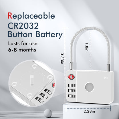 MiLi SmartTag MiLock Luggage za iOS Series, Bijela HD-P16-L