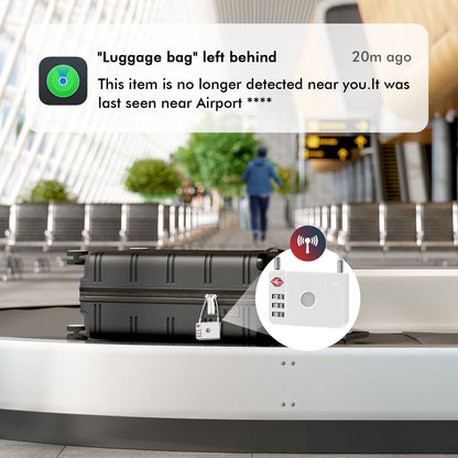MiLi SmartTag MiLock Luggage za iOS Series, Bijela HD-P16-L