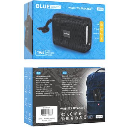 Prijenosni Bluetooth zvučnik BLUE Power BBR18 Encourage Sports, 5W, TWS, crni