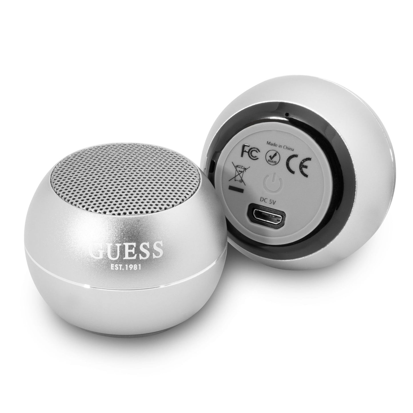 Prijenosni Bluetooth zvučnik Guess, 3W, Srebrni